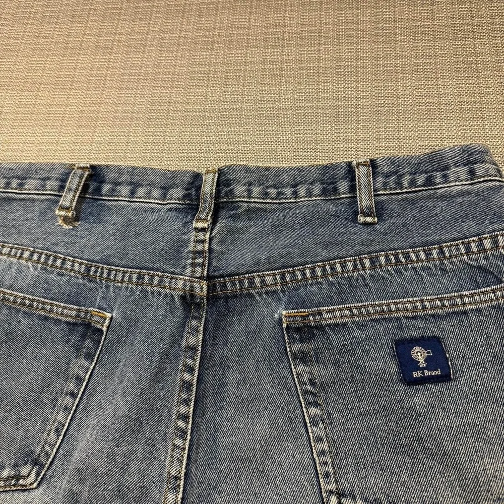 RK Brand Y2K Baggy Cotton Denim Shorts Men's Size 38